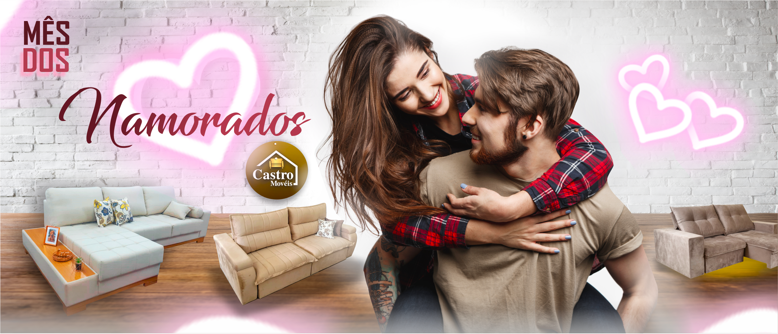 Mês dos Namorados Desktop 2025 - Castro Móveis