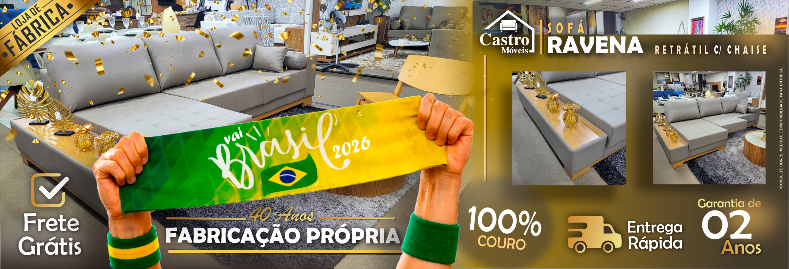 Banner Site Copa 2026 - Castro Móveis